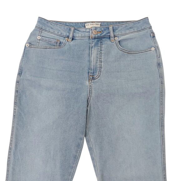 We The Free Jeans Womens 29 Blue Curvy High Rise Super Skinny Light Wash Denim - Picture 2 of 12